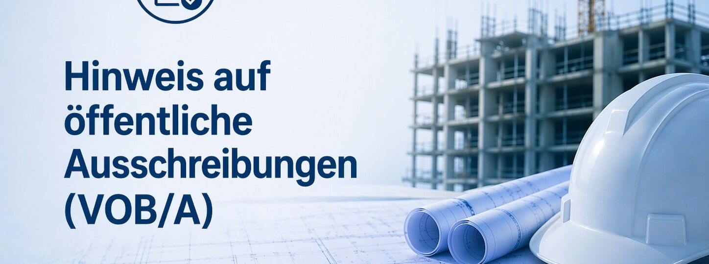 Hinweis öffentliche Vergabe