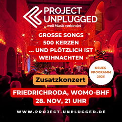 Plakat Project Unplugged Weihnachtszauber