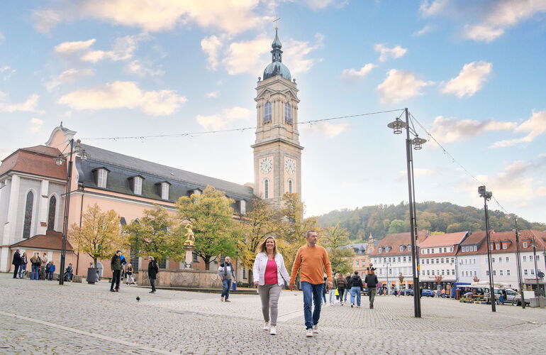 Markt Eisenach mit Blick zur Georgenkirche