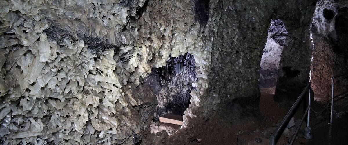 Kristallgrotte der Marienglashöhle in Friedrichroda