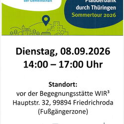 Plakat Agathe Plauderbank