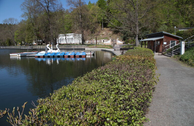 Hammerteich Georgenthal mit Kahnstation