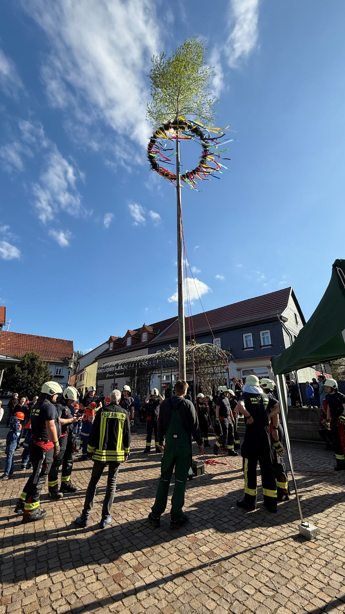 Maibaumstellen Friedrichroda