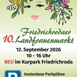 Plakat Landfrauenmakrt im Kurpark