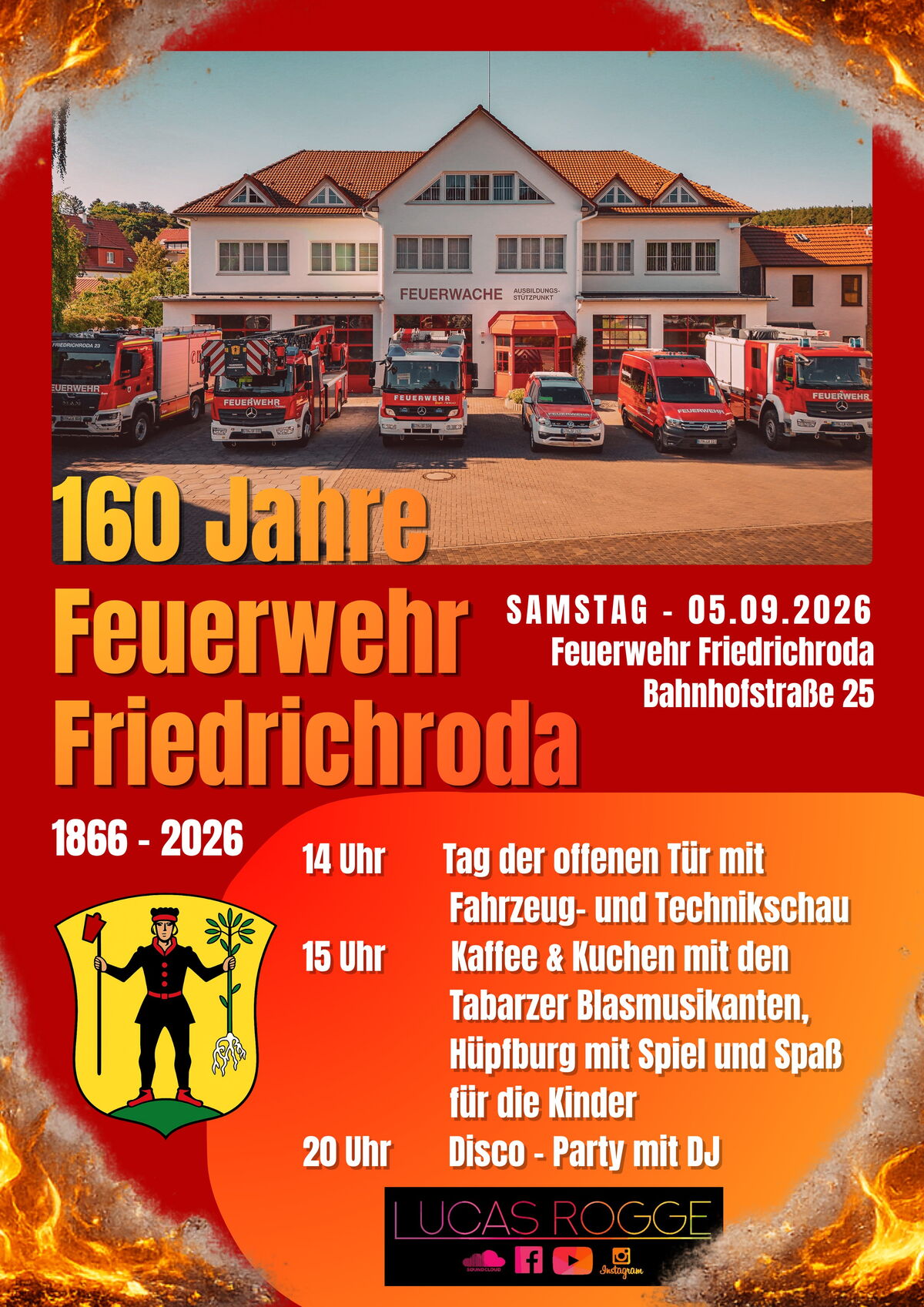 Plakat _ 160 Jahre FFw Friedrichroda
