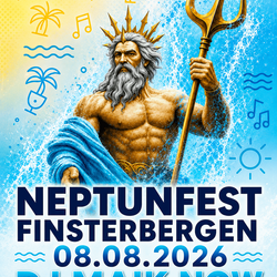 Plakat Neptunfest Finsterbergen