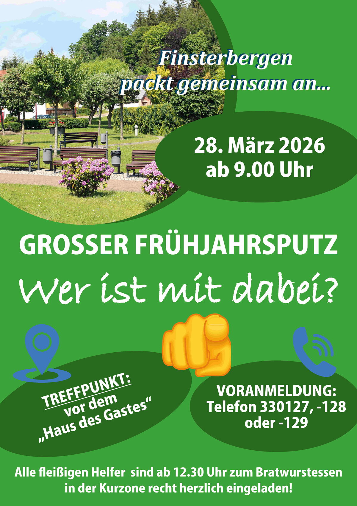 Plakate Frühjahrsputz 2026_Finsterbergen