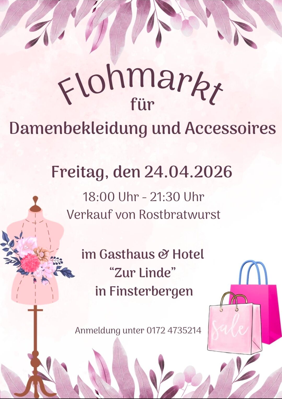 Flohmarkt für Damenbekleidung
