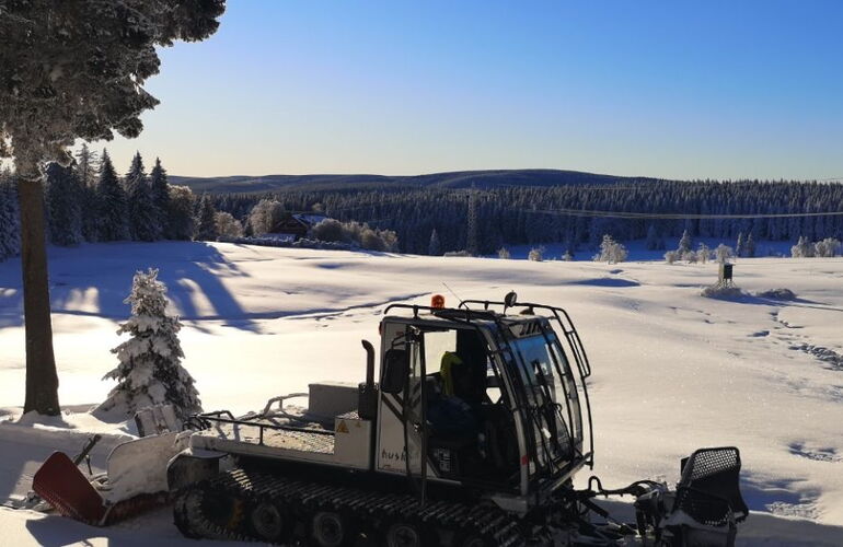 Loipenpräparierung an der Ebertswiese © Stefan Ebert
