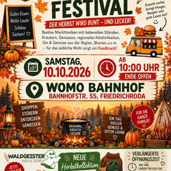 Plakat Indian Summer Festival WOMO Bahnhof
