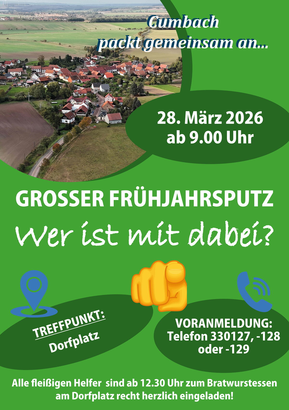 Plakate Frühjahrsputz 2026_Cumbach
