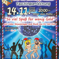 Plakat Faschingseröffnung Finsterbergen