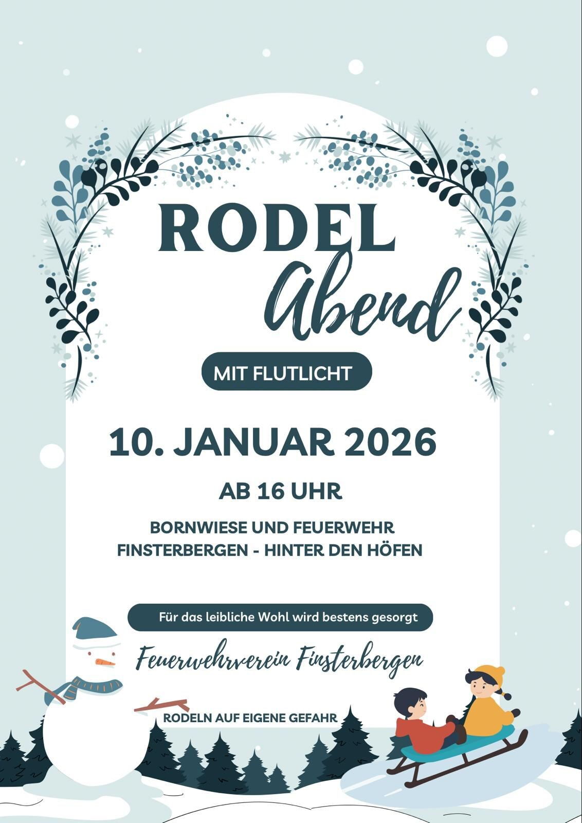 Rodelabend Finsterbergen