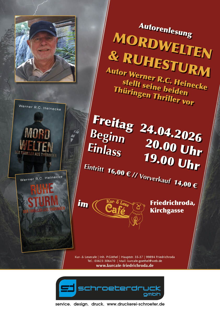 Lesung Mordwelten und Ruhesturm