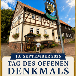 Plakat Tag des offenen Denkmals Heimatmuseum Finsterbergen