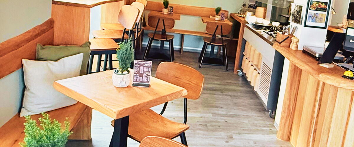 Blick ins gemütliche Bistro Fräulein Frisch in Friedrichroda