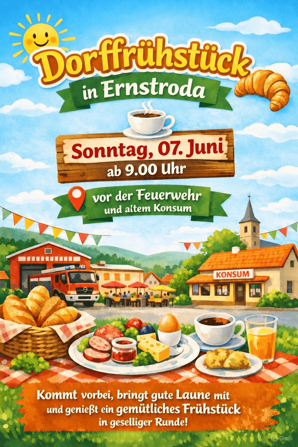 Dorffrühstück in Ernstroda