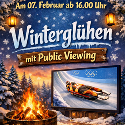 Winterglühen mit Public Viewing