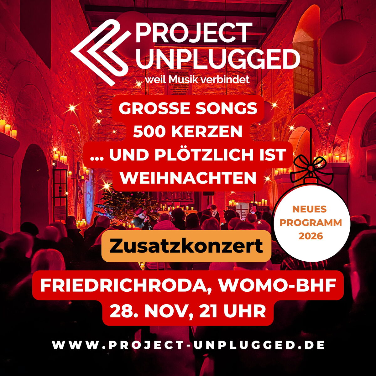 Plakat Project Unplugged Weihnachtszauber