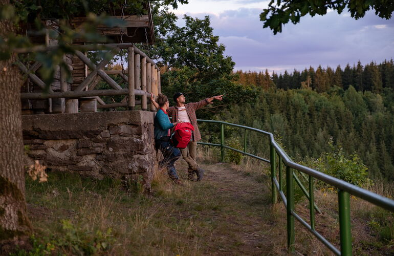 Blockhütte bei Finsterbergen