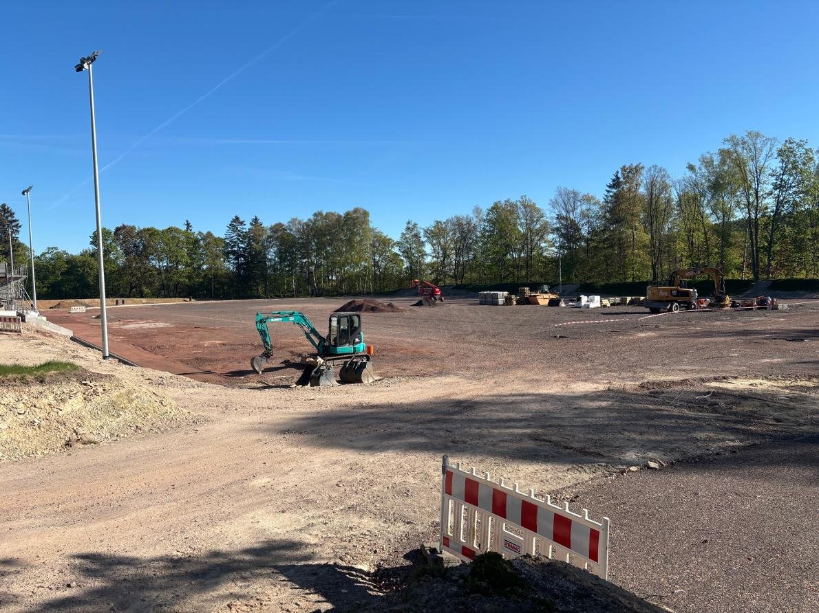 Bild Baustelle Sportplatz