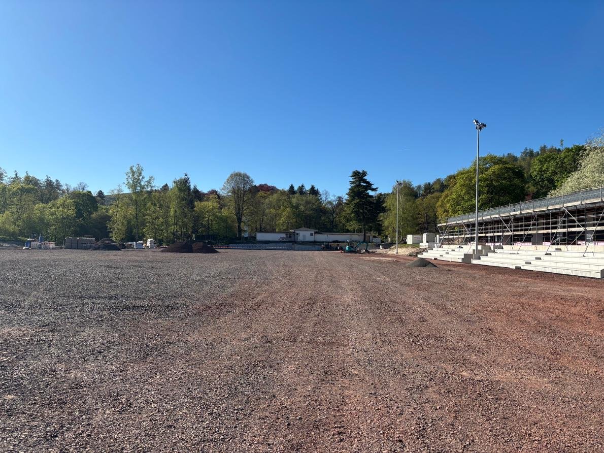 Bild Baustelle Sportplatz